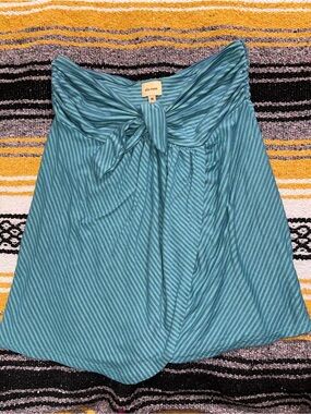 Ella Moss Striped Tie-Front tube top